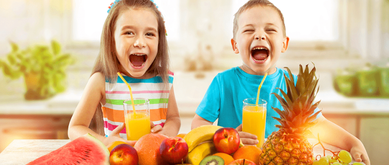 Enfants fruits